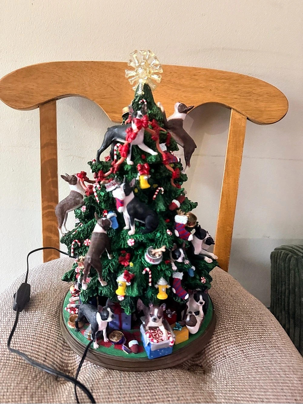 Annalee Mobilitee Dolls Boston Terrier Christmas Tree Christmas Tree Decor